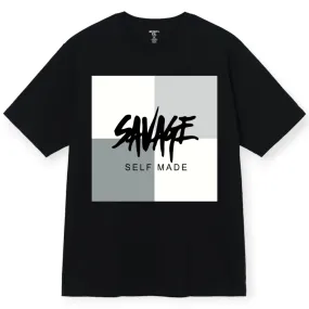 3Forty Inc Men SAVAGE COLOR BLOCK T-Shirt(Black)