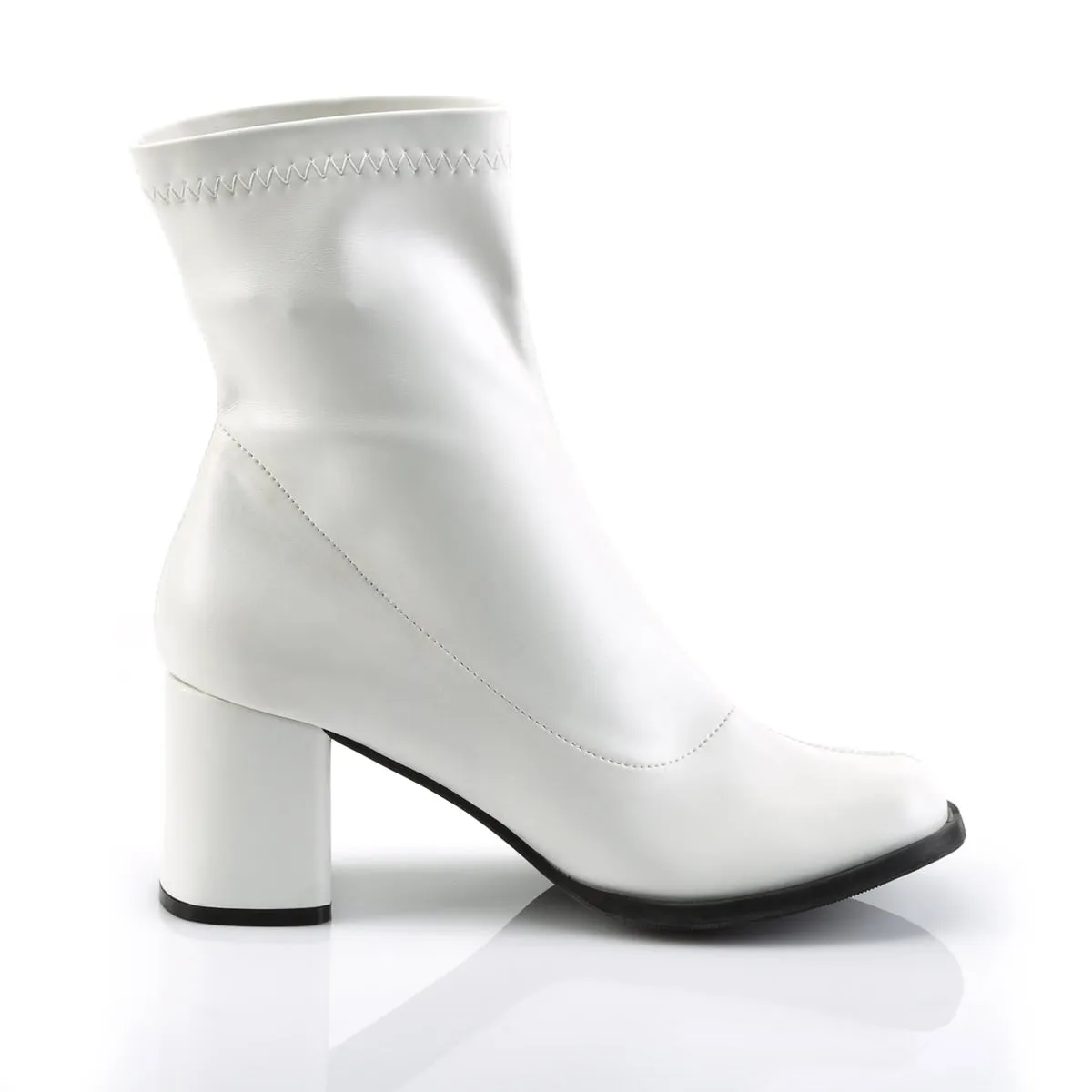 3" Heel GOGO-150 White Pu