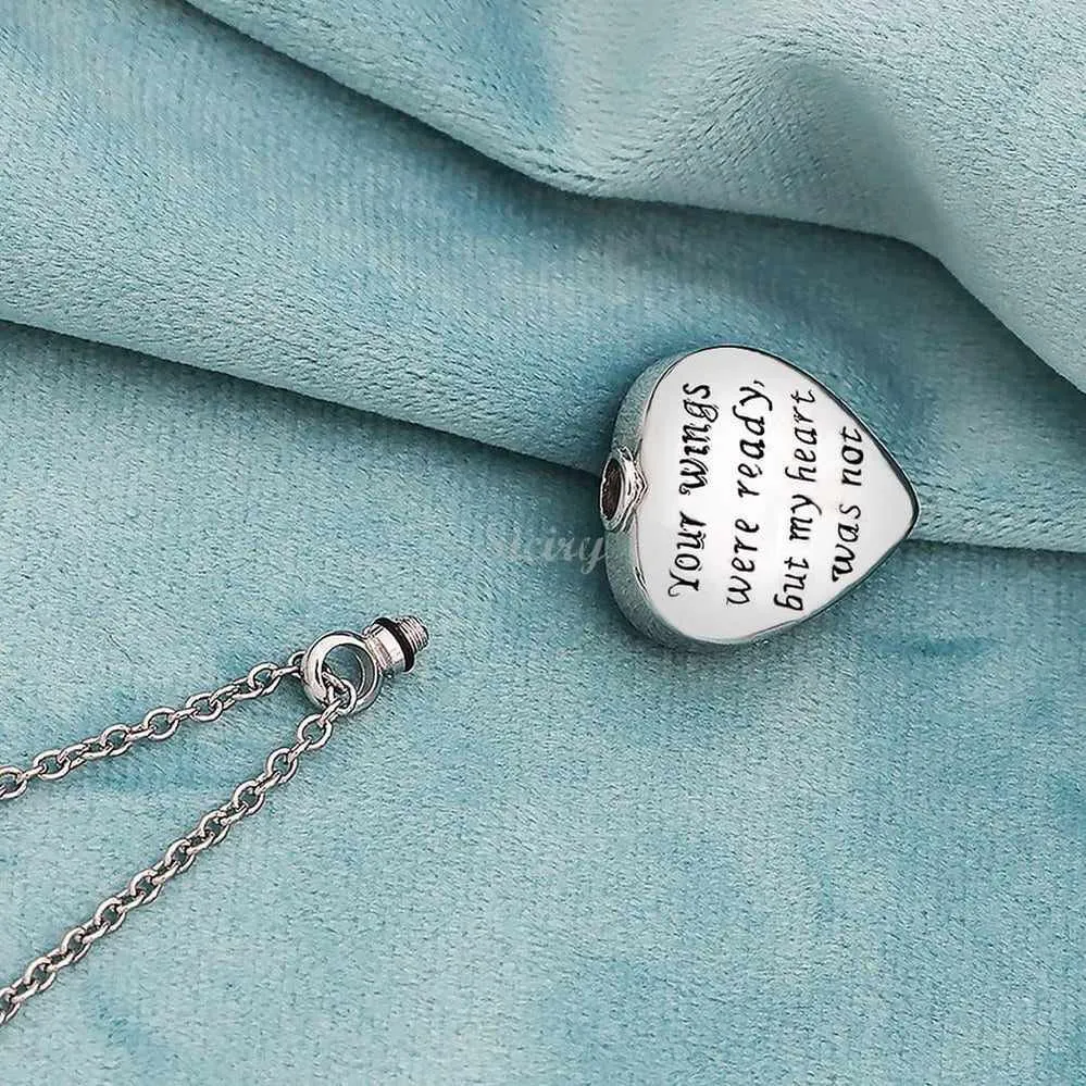 A Piece Of My Heart Lives In Heaven-Souvenir/Custom Photo Urn Pendant