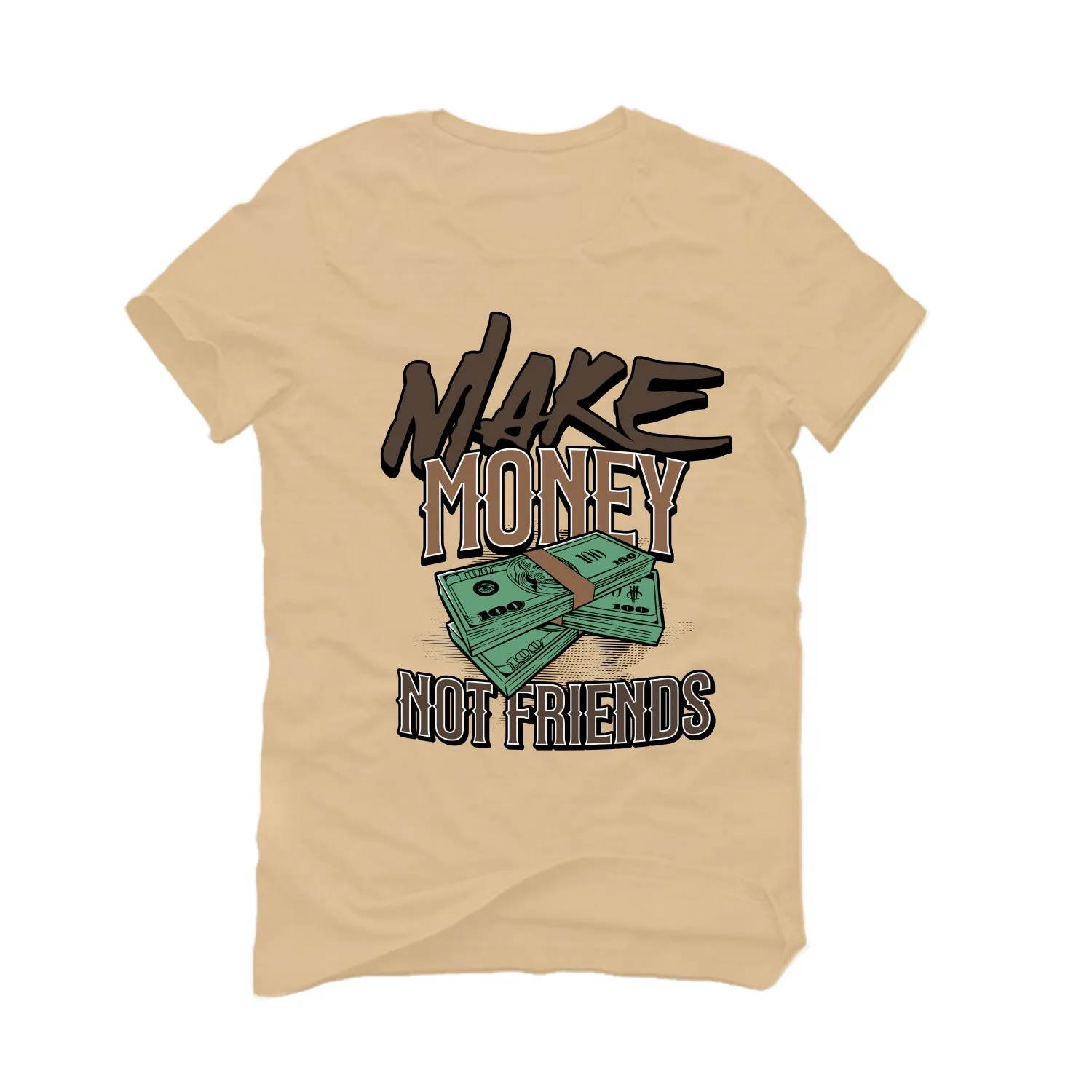 Air Jordan 3 "Palomino" Tan T-Shirt (MAKE MONEY NOT FRIENDS)