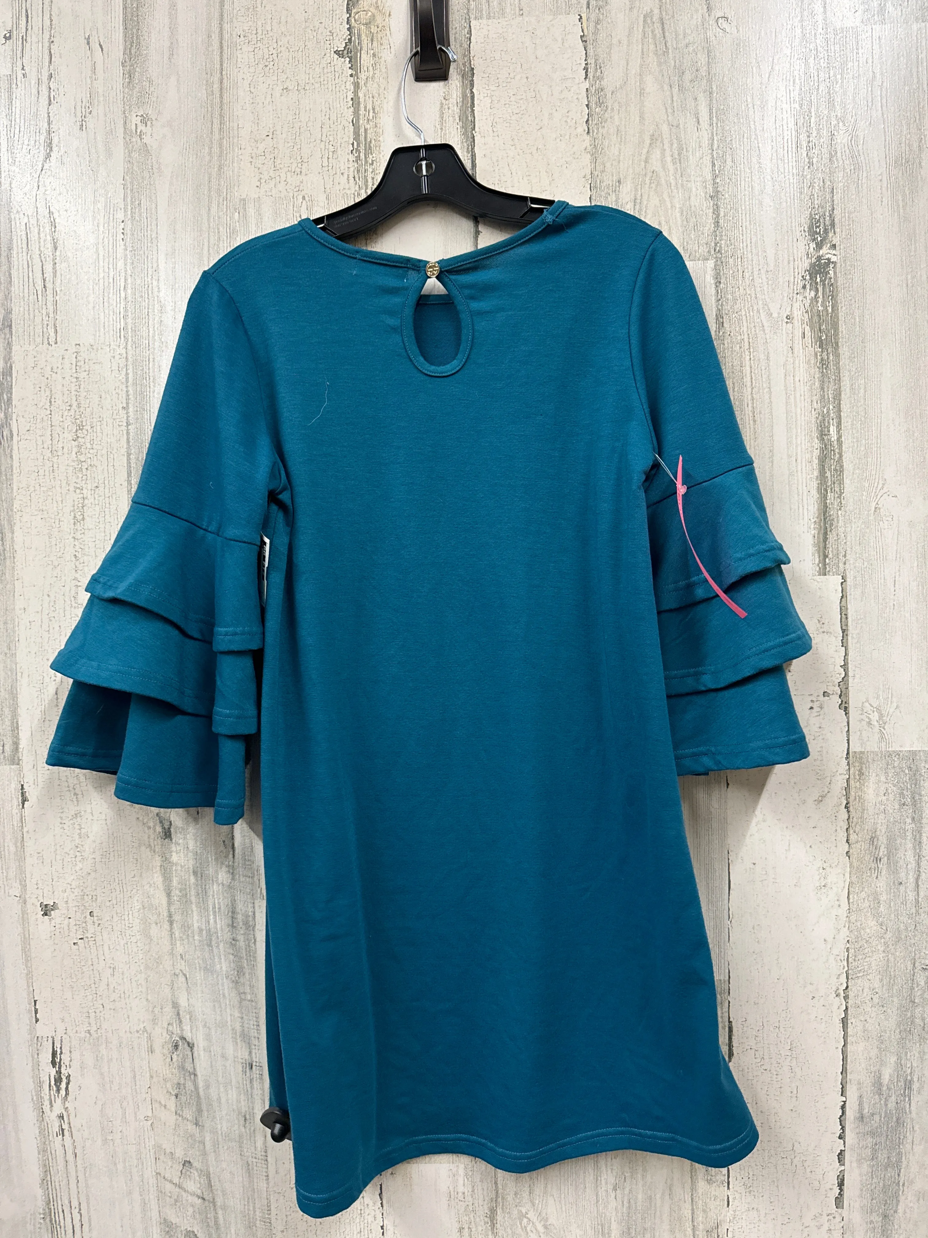 Blue Dress Casual Midi Simply Southern, Size S