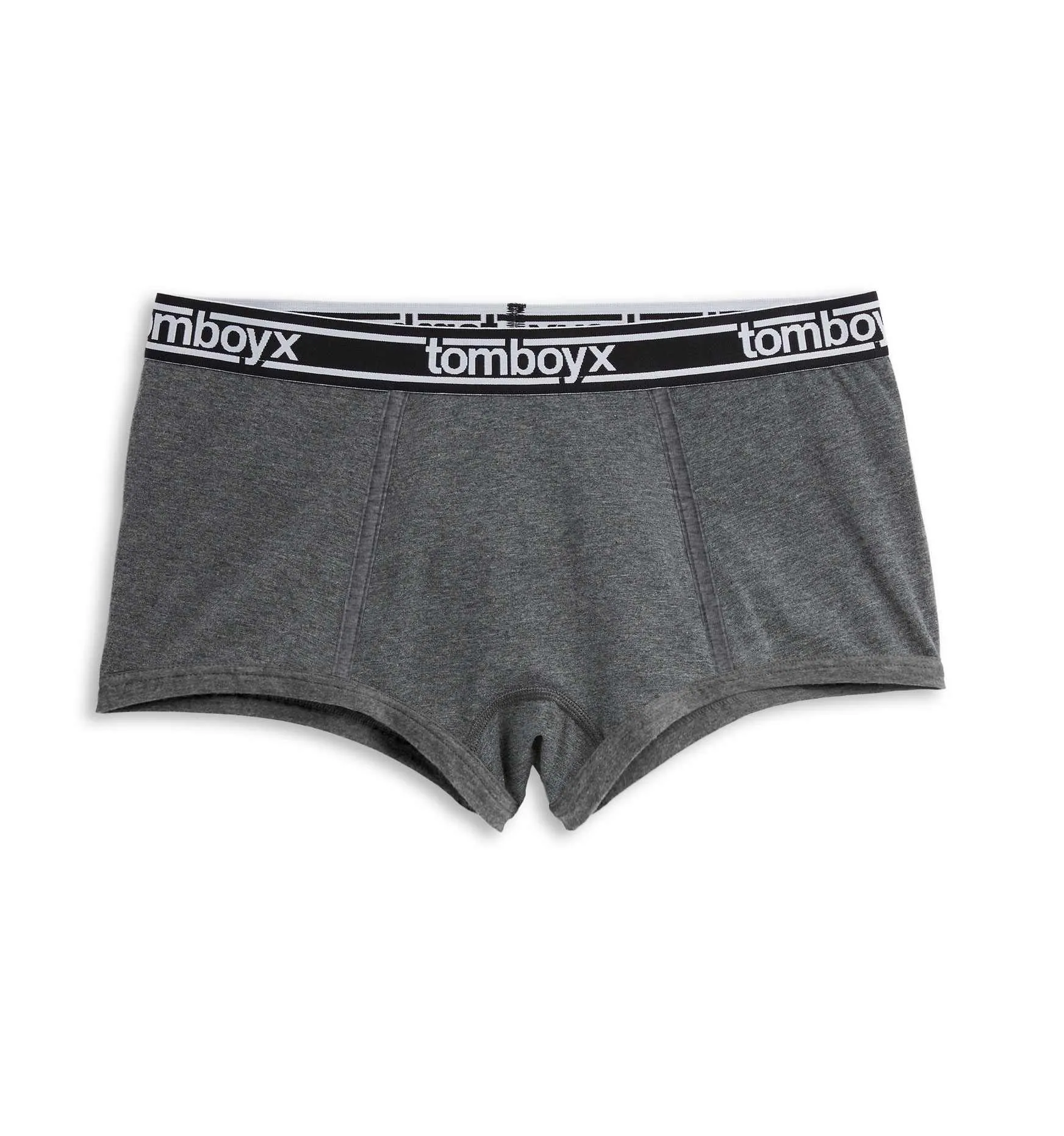 Boy Shorts - Charcoal Logo