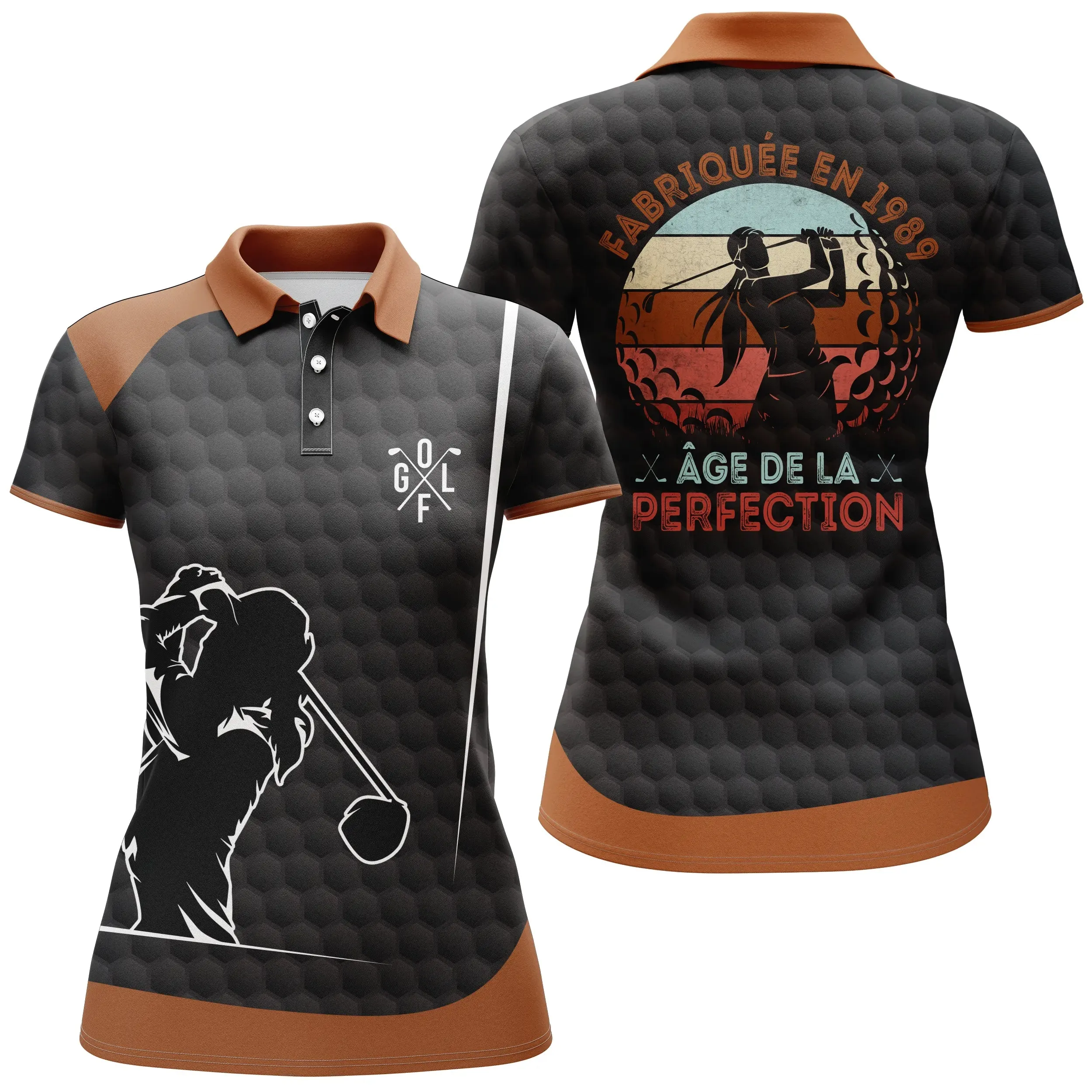 Chiptshirts - Polo De Golf, Cadeau Humour Pour Fans De Golf, Anniversaire 1989, Polo de Sport Homme et Femme, Fabriqué en 1989 - ge de la Perfection - CTS27052221