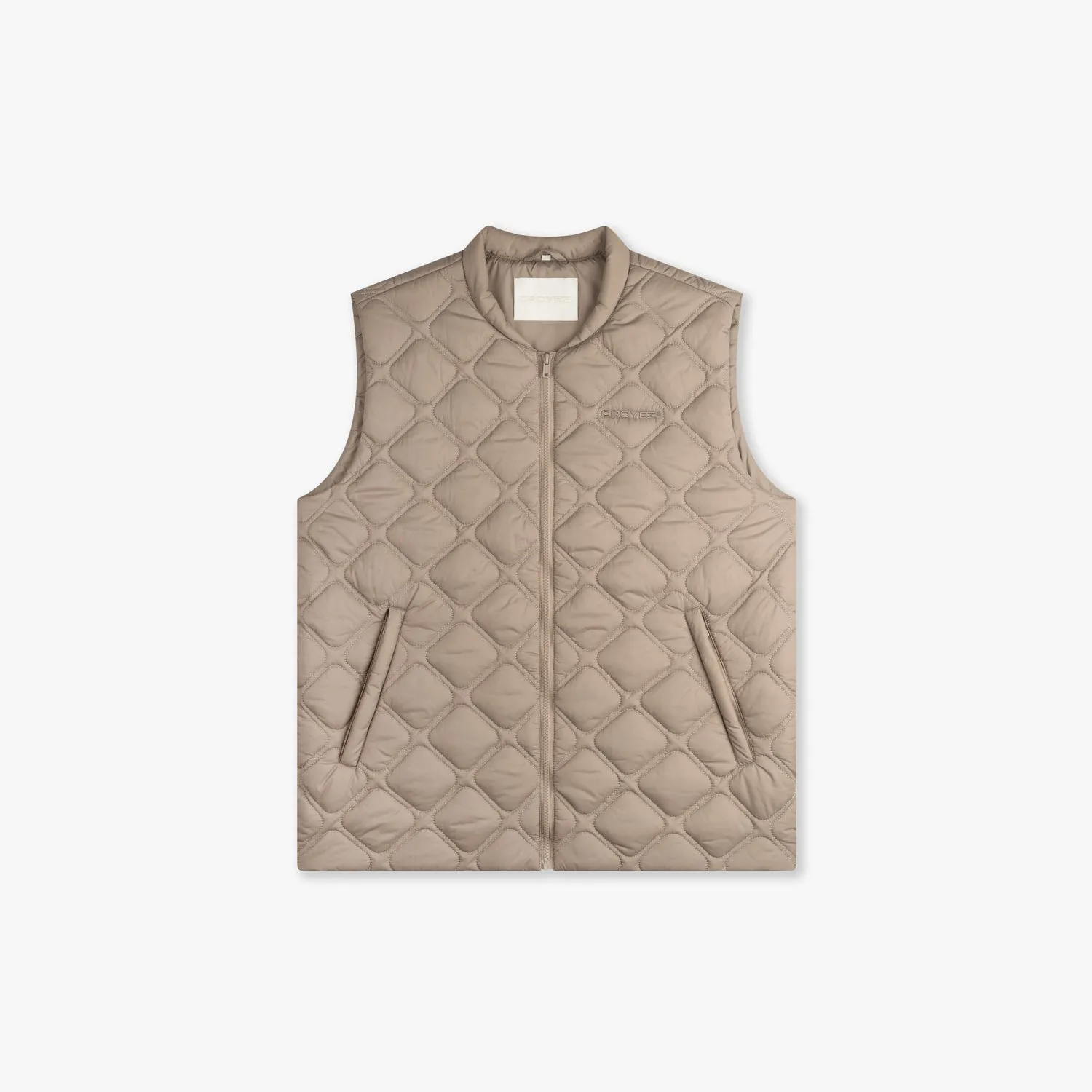 CROYEZ QUILTED VEST - MUSHROOM