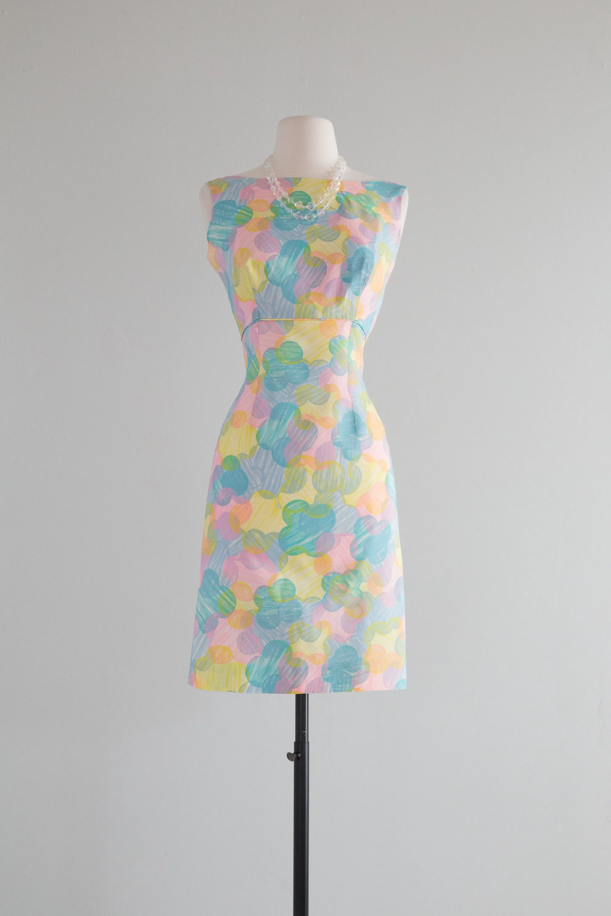 Darling 1960's Easter Egg Dress & Coat Set / SM