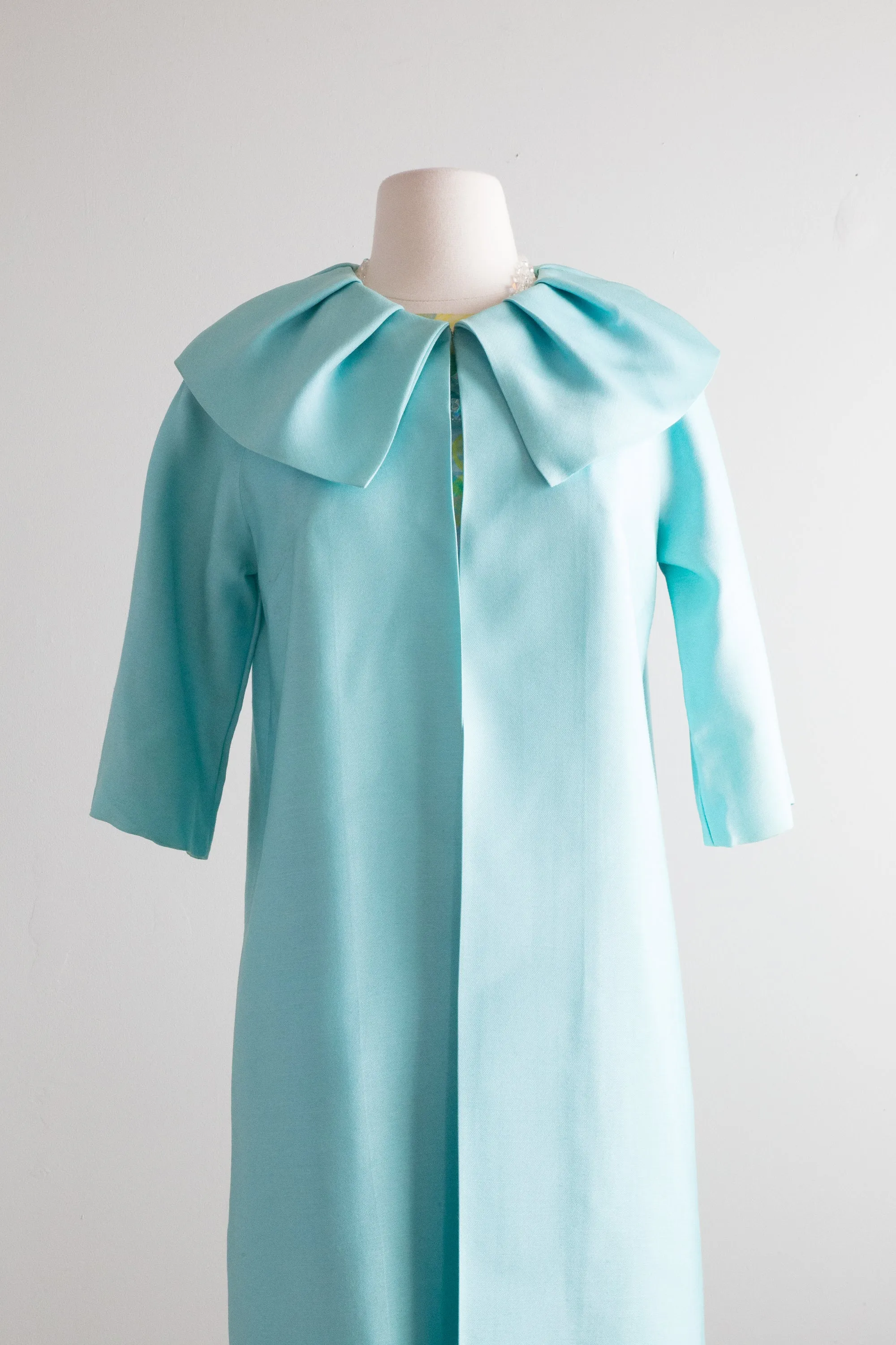 Darling 1960's Easter Egg Dress & Coat Set / SM