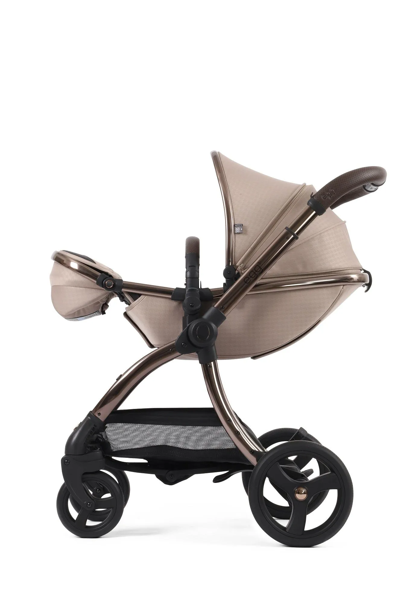 Egg 3 Luxury Cabriofix i-Size Travel System - Houndstooth Almond