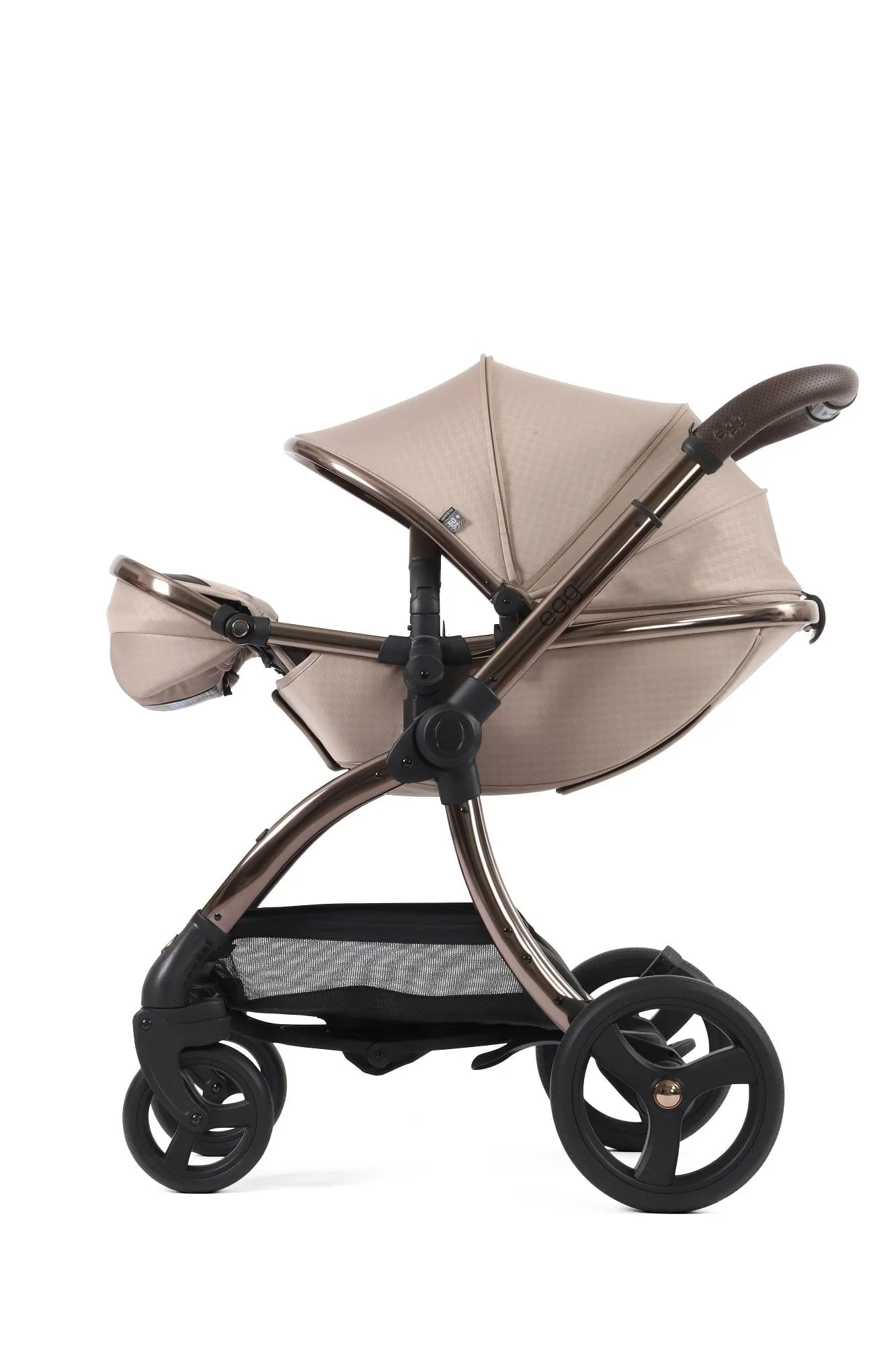 Egg 3 Luxury Cabriofix i-Size Travel System - Houndstooth Almond