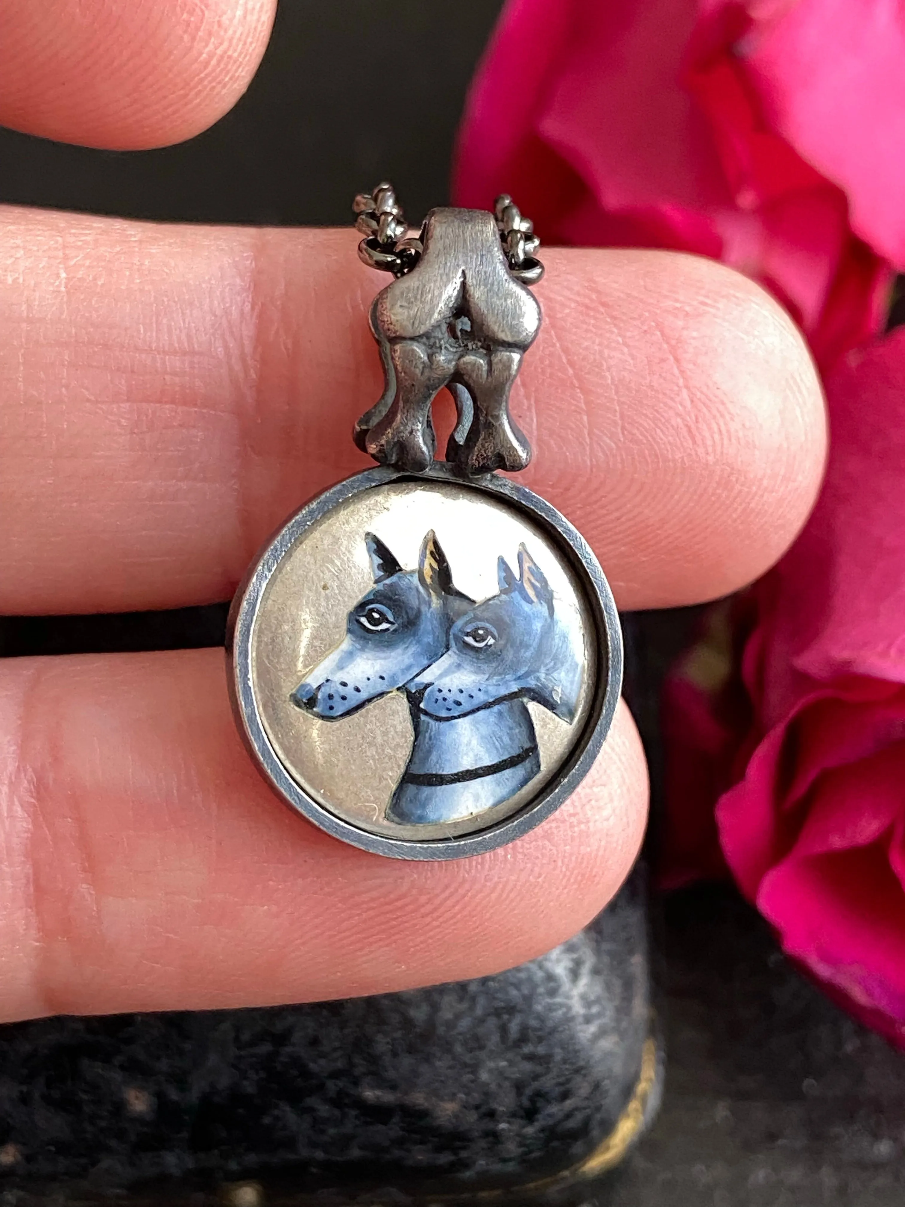 Enamel Dog Pendant