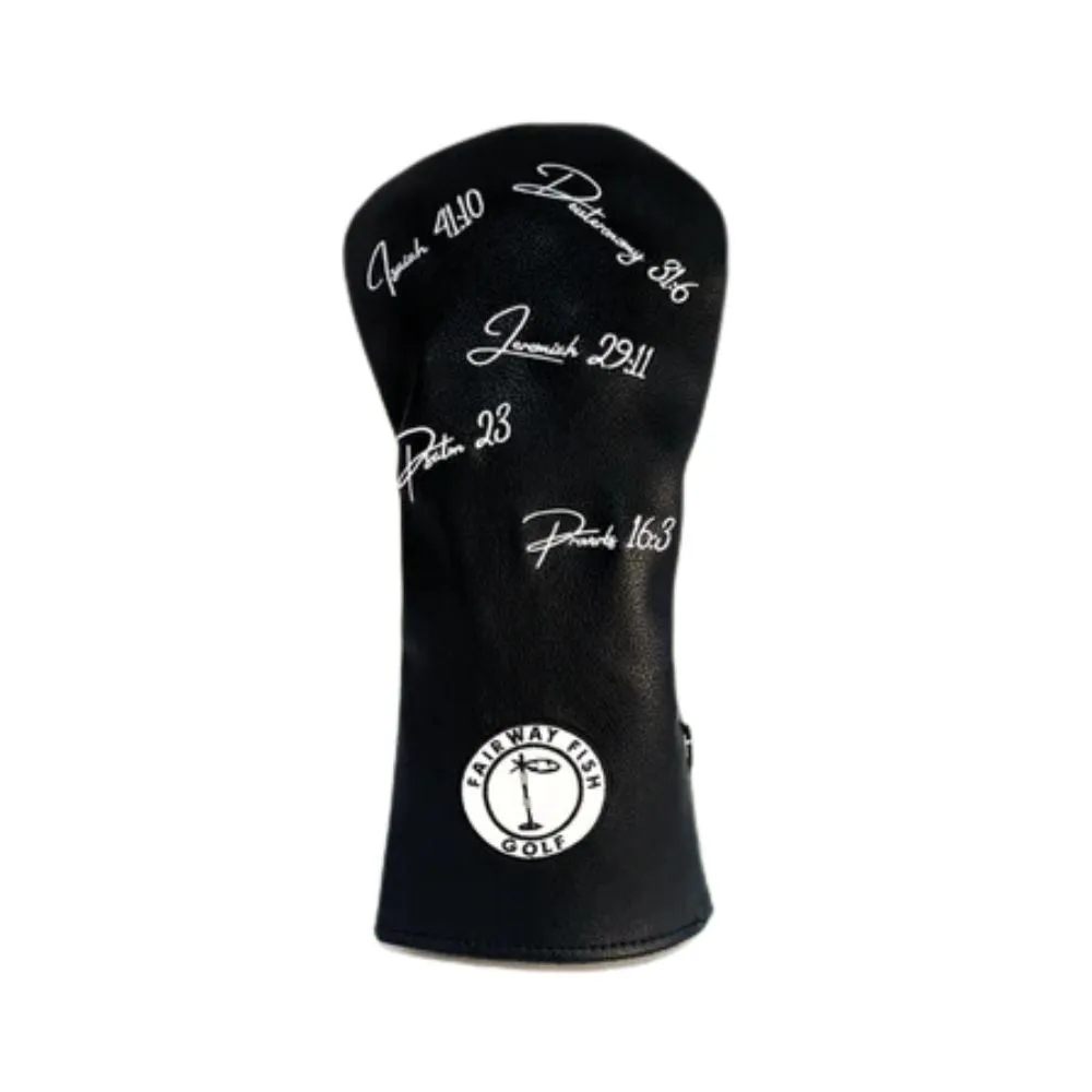 Fairway Fish Bible Verse Driver Headcover - Black