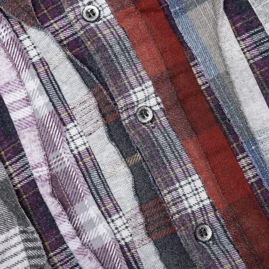 Flannel Shirt Ribbon Reflection Shirt - Assorted