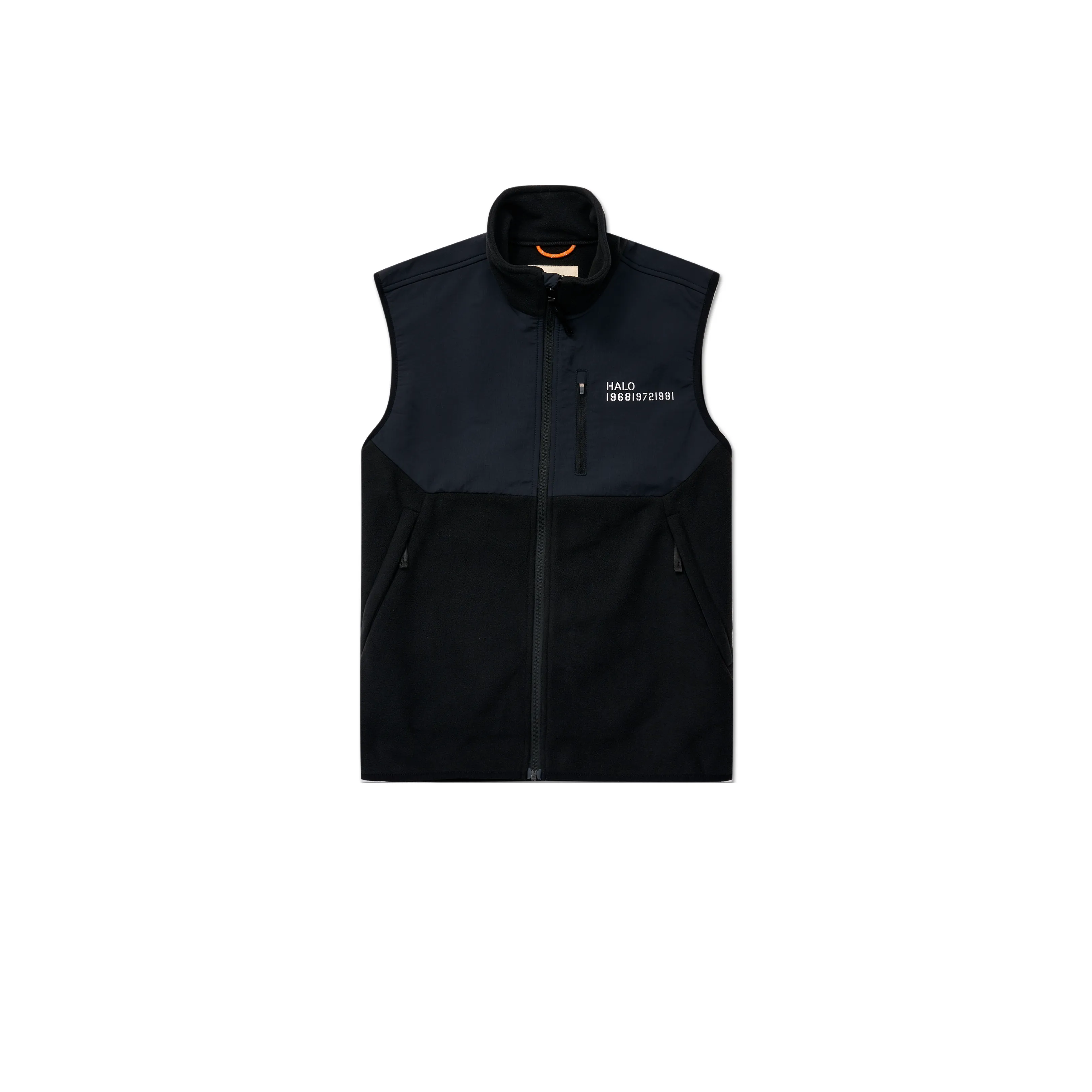 HALO Blocked Fleece Vest Black