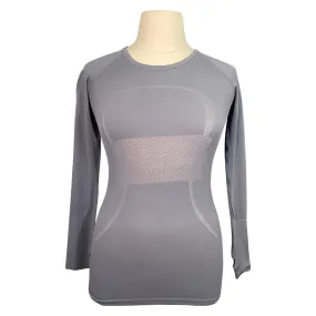 Halter Ego Seamless Riding Shirt  in Slate Grey - Women's Large