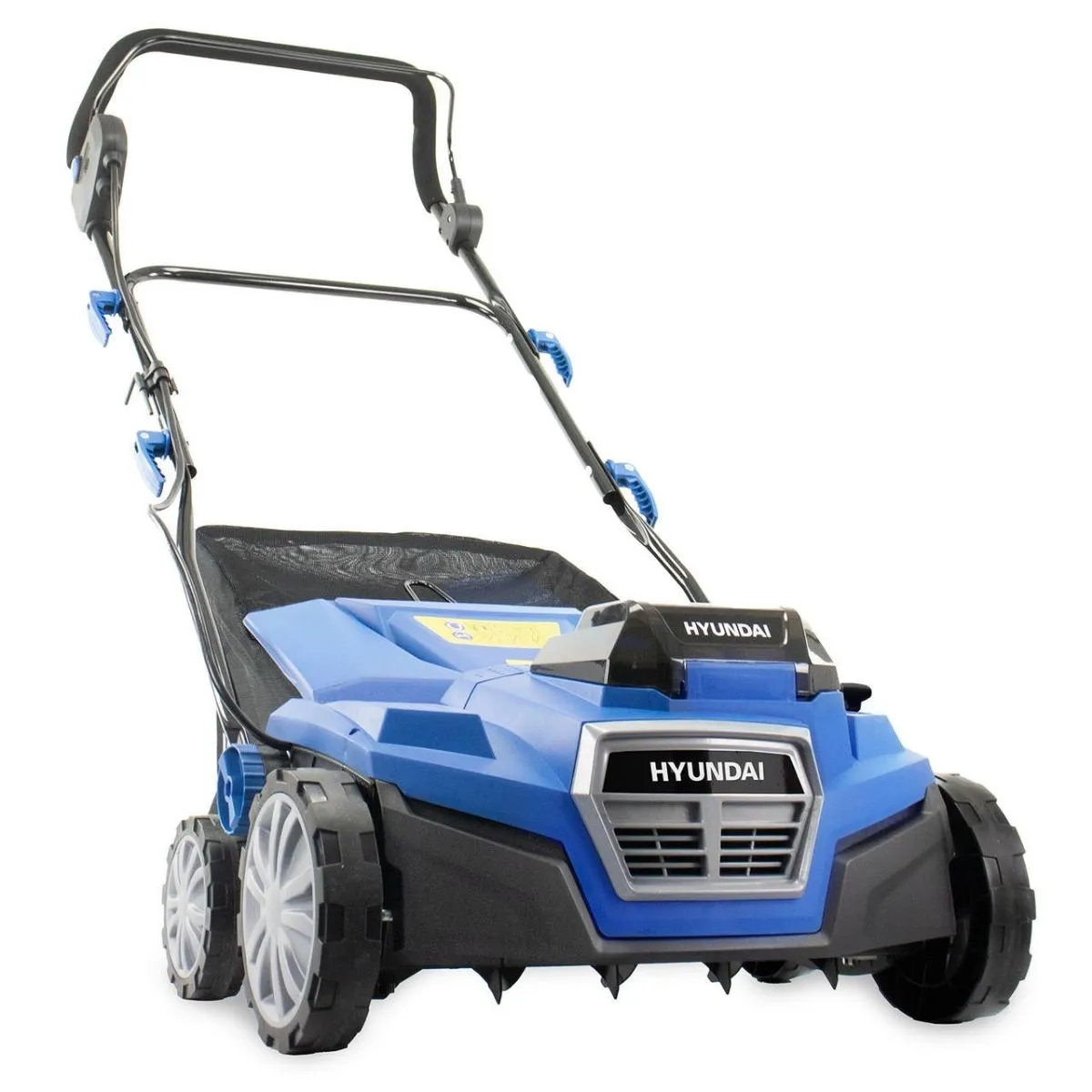 Hyundai HY2196 2 x 20V (40V) 380mm Brushless Lawn Scarifier, Aerator & Dethatcher Rake with 4Ah Batteries