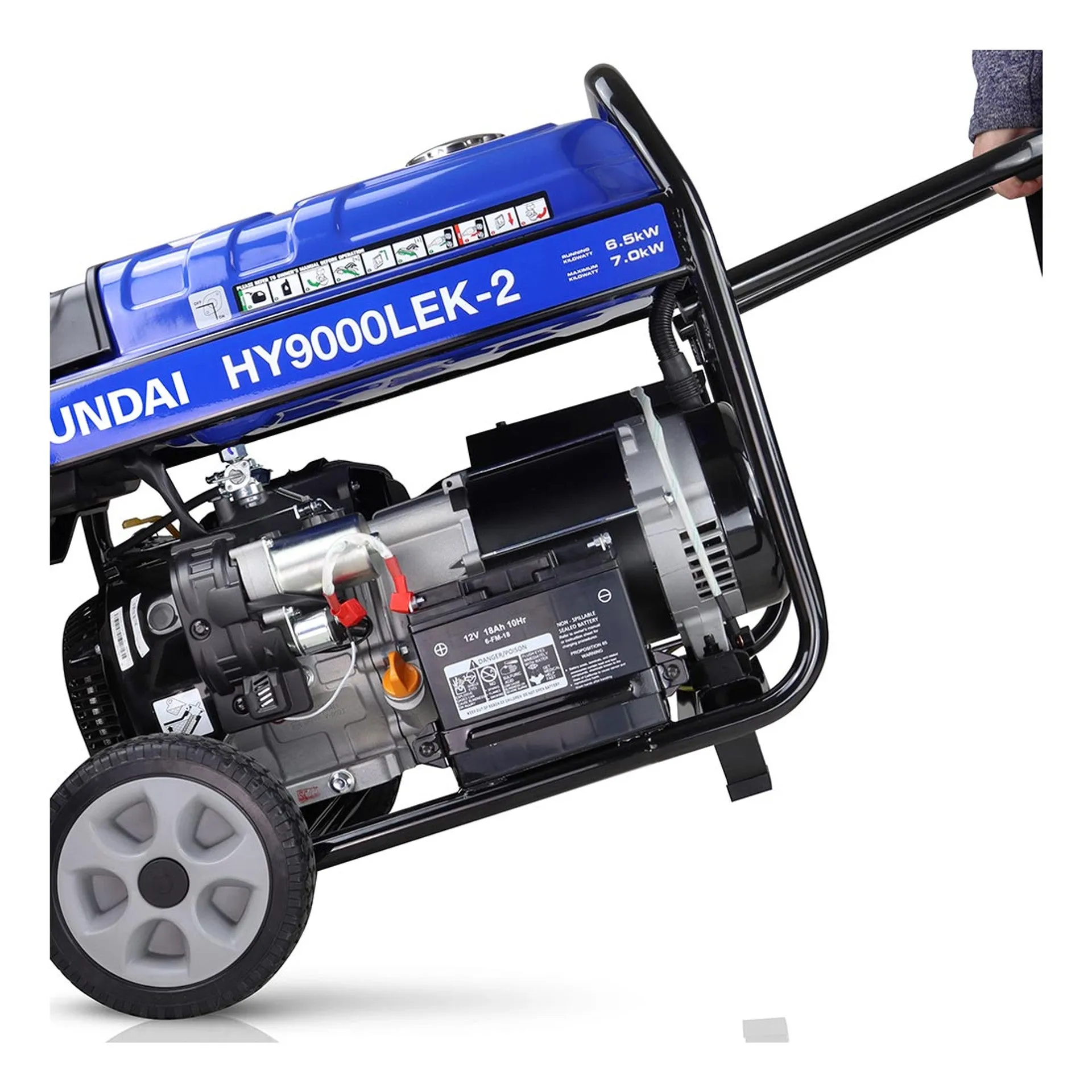 Hyundai Petrol Generator 7kW / 8.75kVa HY9000LEK-2