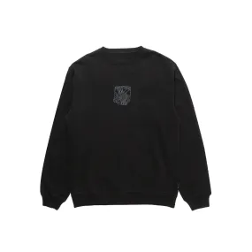 Maharishi Mens Maha Force Embroidered Crew Sweatshirt Black