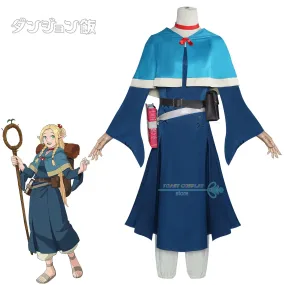 Marcille Cosplay Anime Delicious in Dungeon Cosplay Costume Marcille Donato Role Play Dress Bag Women Elven Mage Outfits