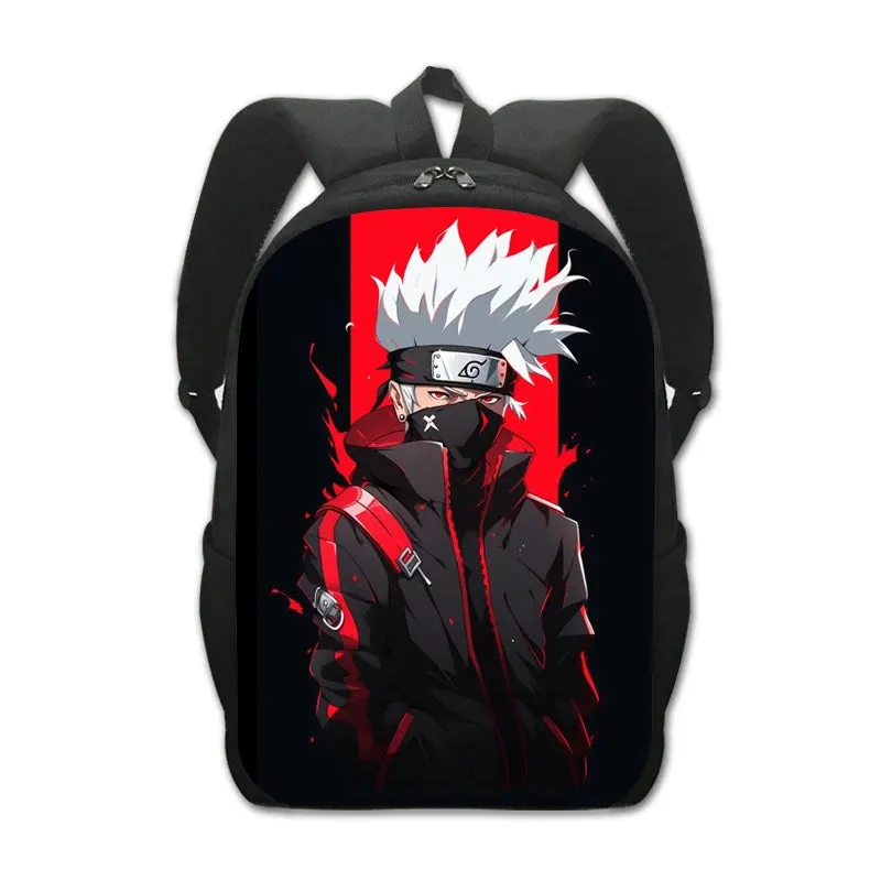 Mochila Naruto backpack Hatake Kakashi Peripheral School Bag Cartoon Anime Backpack for Elementary and Middle School Students