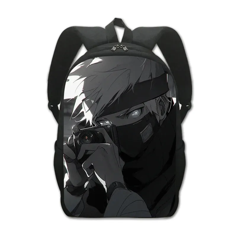 Mochila Naruto backpack Hatake Kakashi Peripheral School Bag Cartoon Anime Backpack for Elementary and Middle School Students