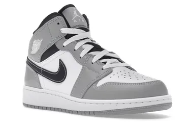 Nike Air Jordan 1 Mid Light Smoke Grey Anthracite (GS) Women's