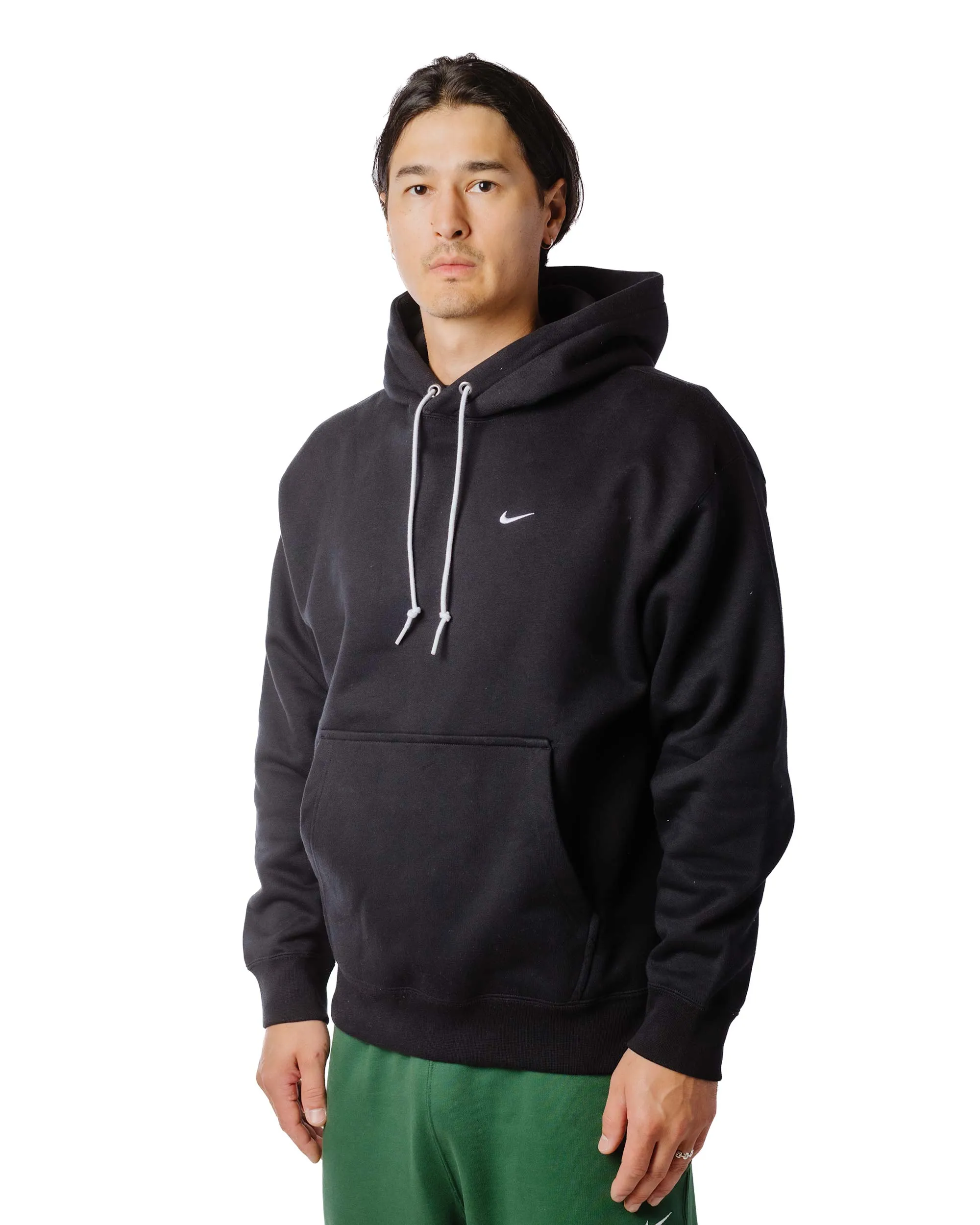 Nike Solo Swoosh Fleece Pullover Hoodie Black