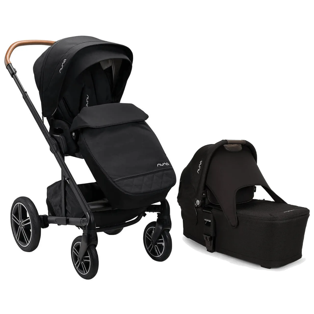 Nuna MIXX Next Pushchair & Carrycot - Caviar