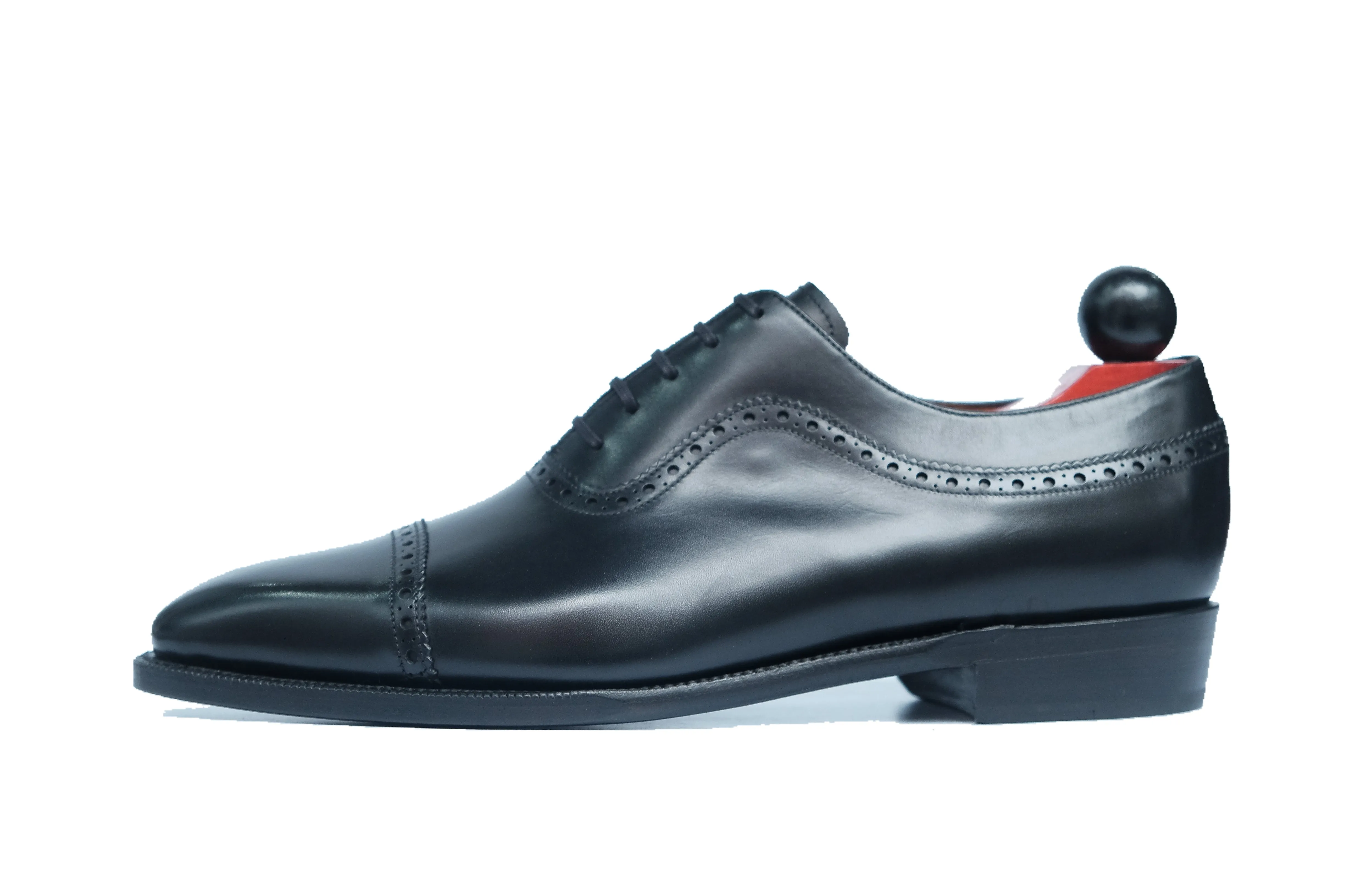 Palacio - Black Calf - MTO - LPB Last - Single Leather Sole