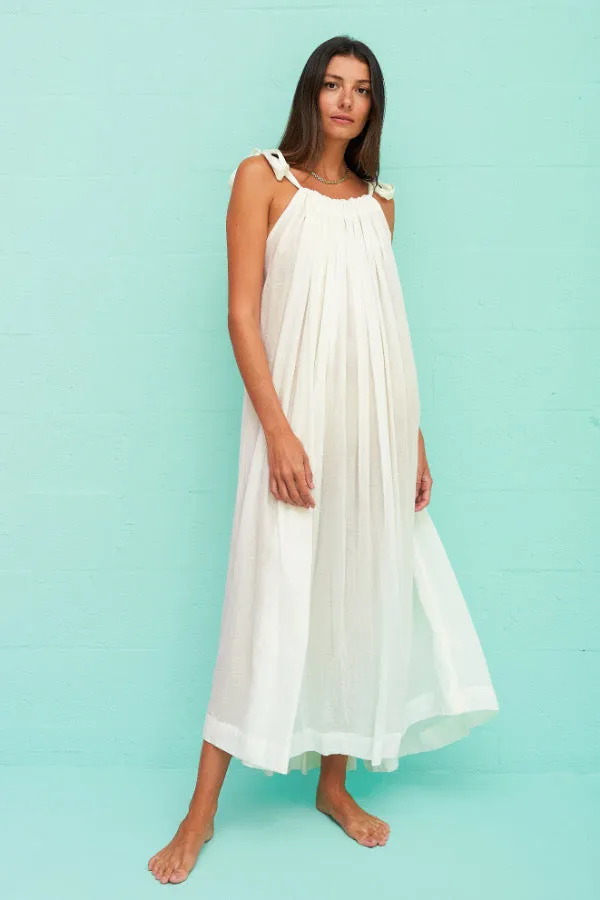 Pītusa Lowback Satin Strap Maxi