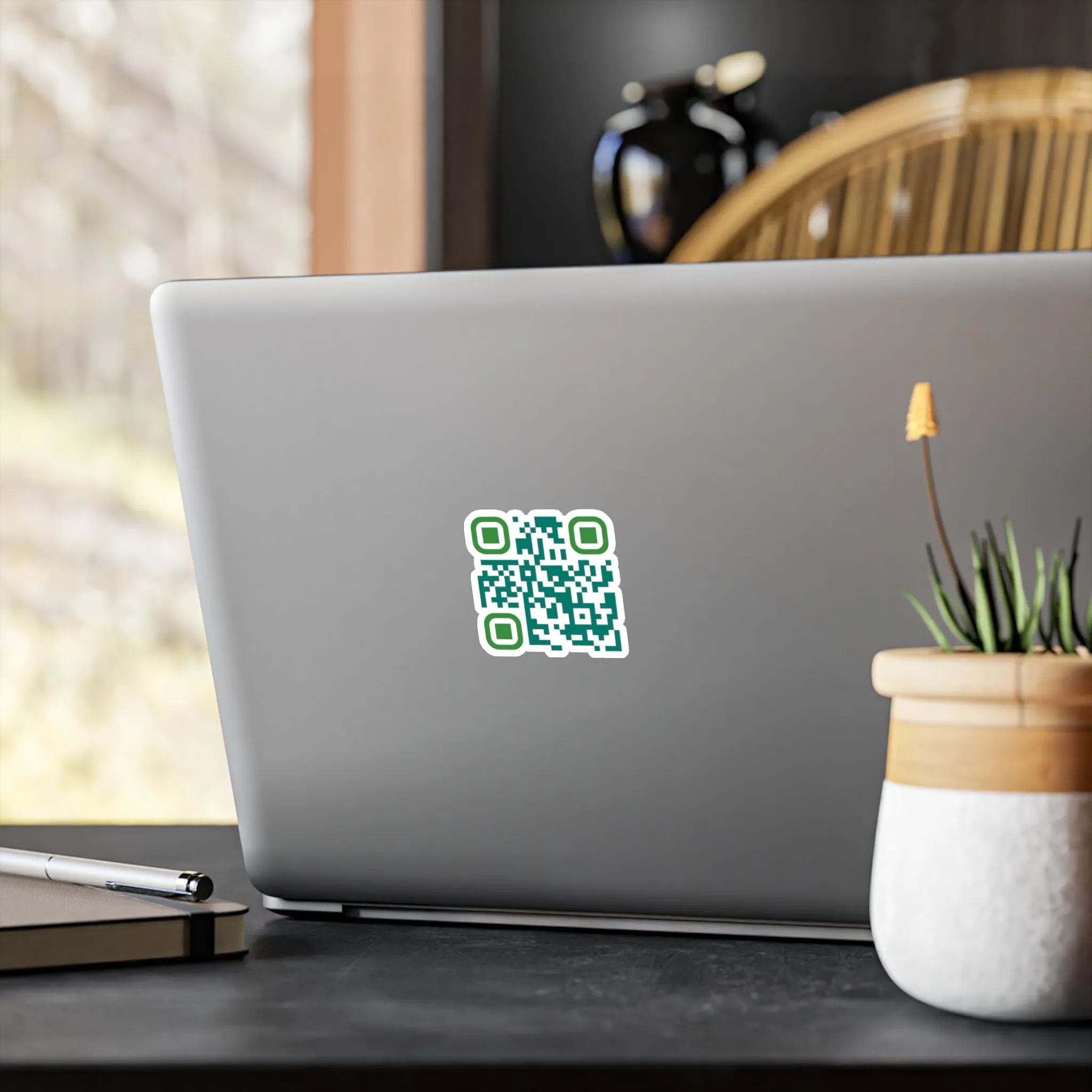 QR Code Waterproof Kiss-Cut Vinyl Decal/Sticker - Empathy is Free