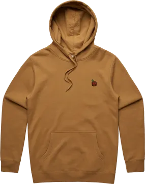 TEKKEN - 'Mokujin' Small Logo Embroidered Pullover Hoodie - Camel