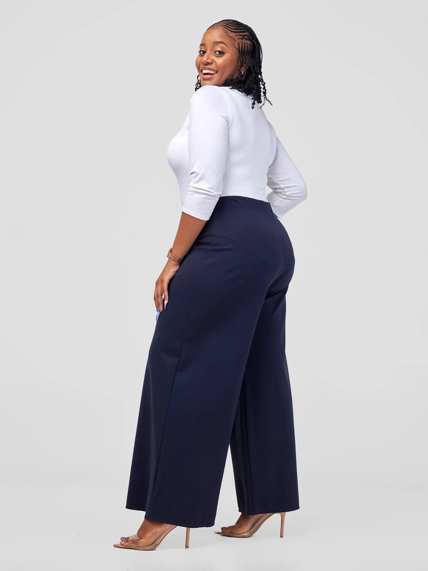 Vivo Upe Wide Leg Pants - Dark Navy Blue